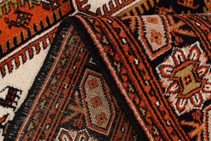 6' 8 x 10' Hand Knotted Shiraz Wool Rug