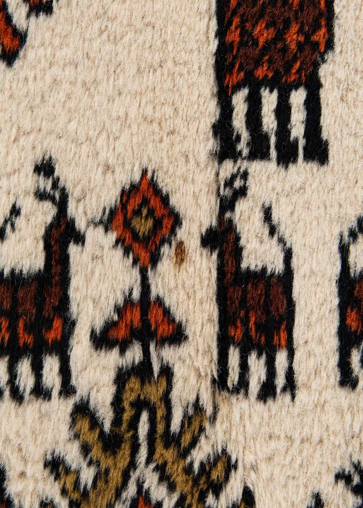 6' 8 x 10' Hand Knotted Shiraz Wool Rug