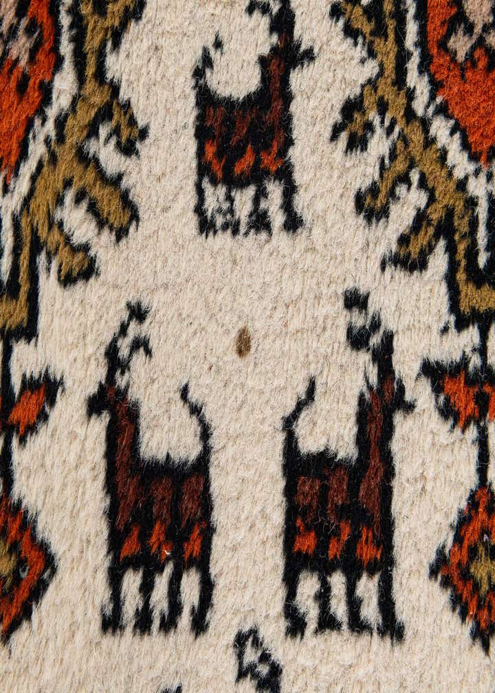 6' 8 x 10' Hand Knotted Shiraz Wool Rug