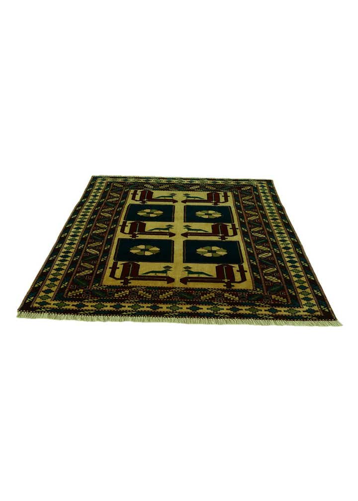 3' 10 x 5' 3 Hand Knotted Shirvan Rug