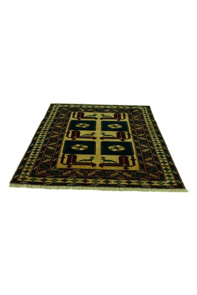 3' 10 x 5' 3 Hand Knotted Shirvan Rug