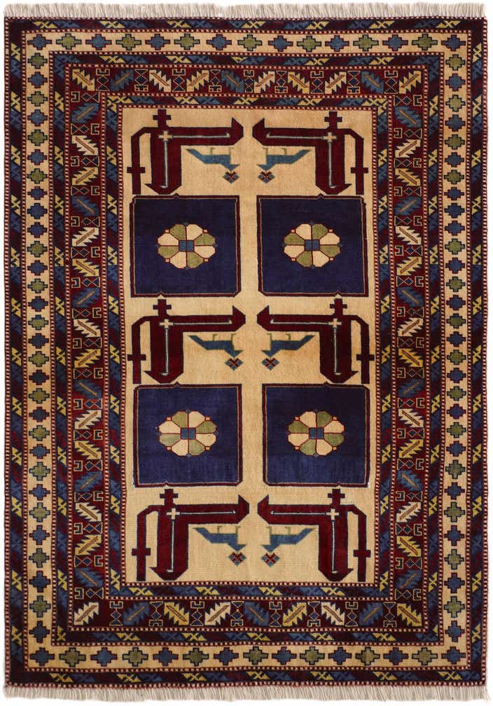 3' 10 x 5' 3 Hand Knotted Shirvan Rug