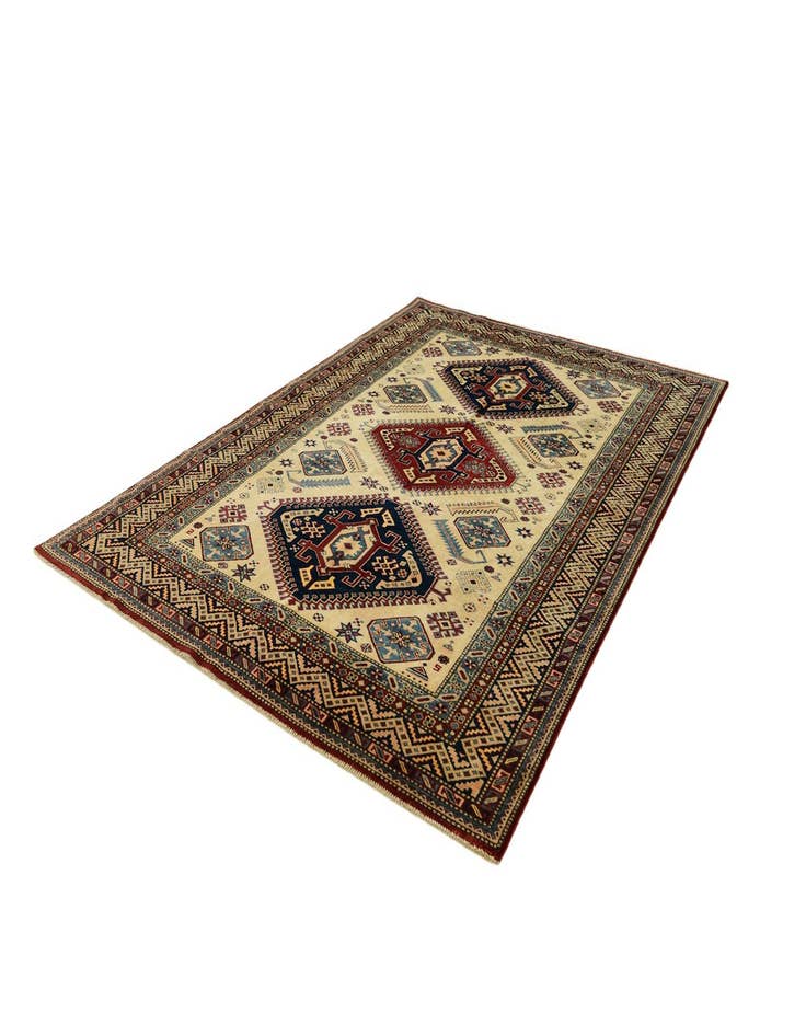 Detail image of 5' 7 x 7' 7 Hand Knotted Shirvan Rug