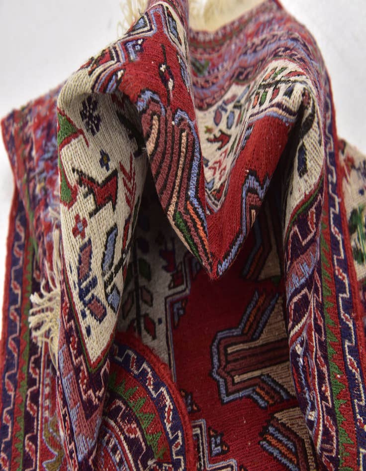 Detail image of 2' 4 x 3' 5 Hand Woven Sirjan Wool Rug