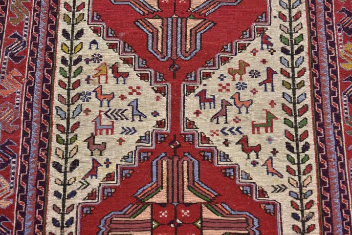 2' 4 x 3' 5 Hand Woven Sirjan Wool Rug