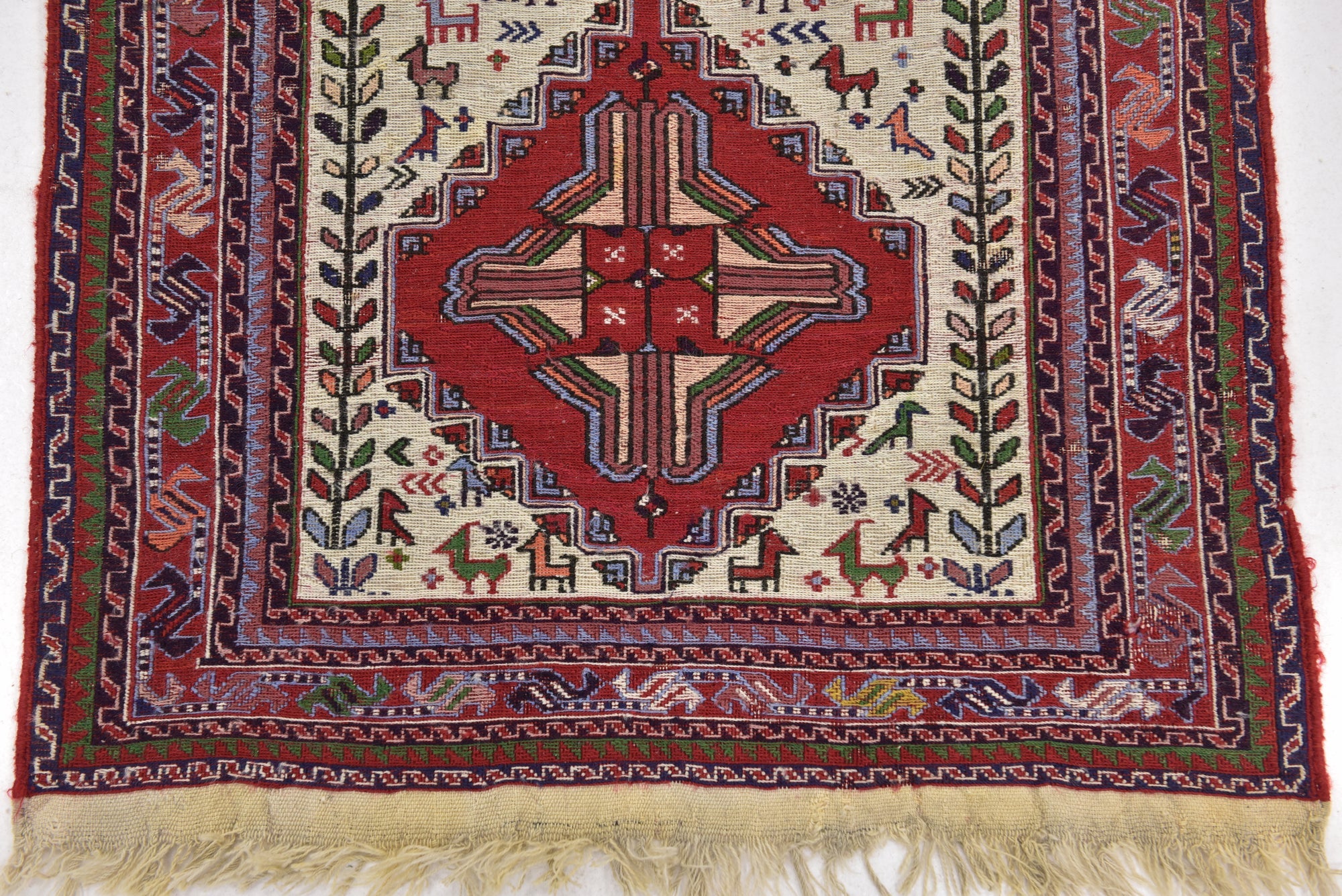2' 4 x 3' 5 Hand Woven Sirjan Wool Rug