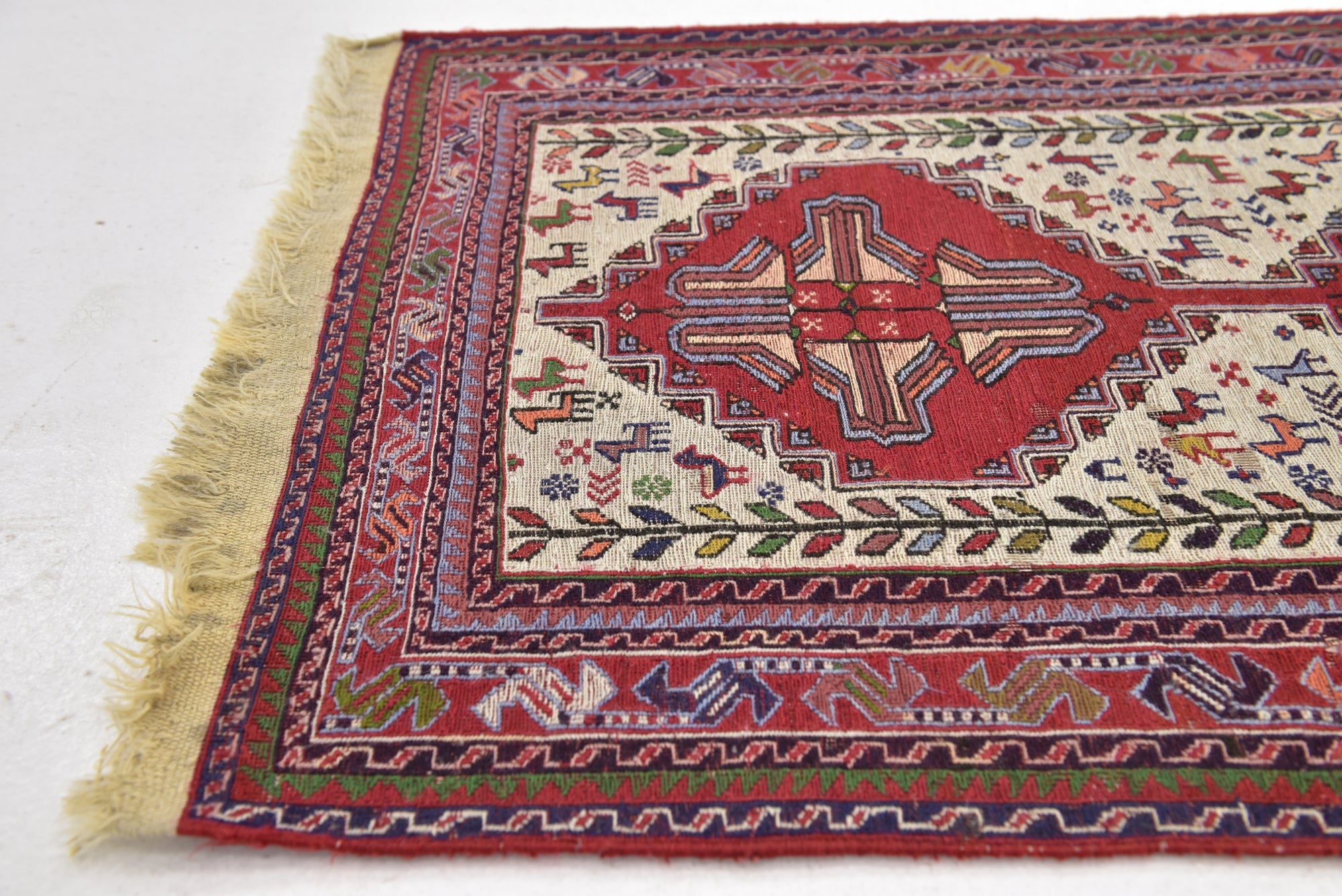 2' 4 x 3' 5 Hand Woven Sirjan Wool Rug