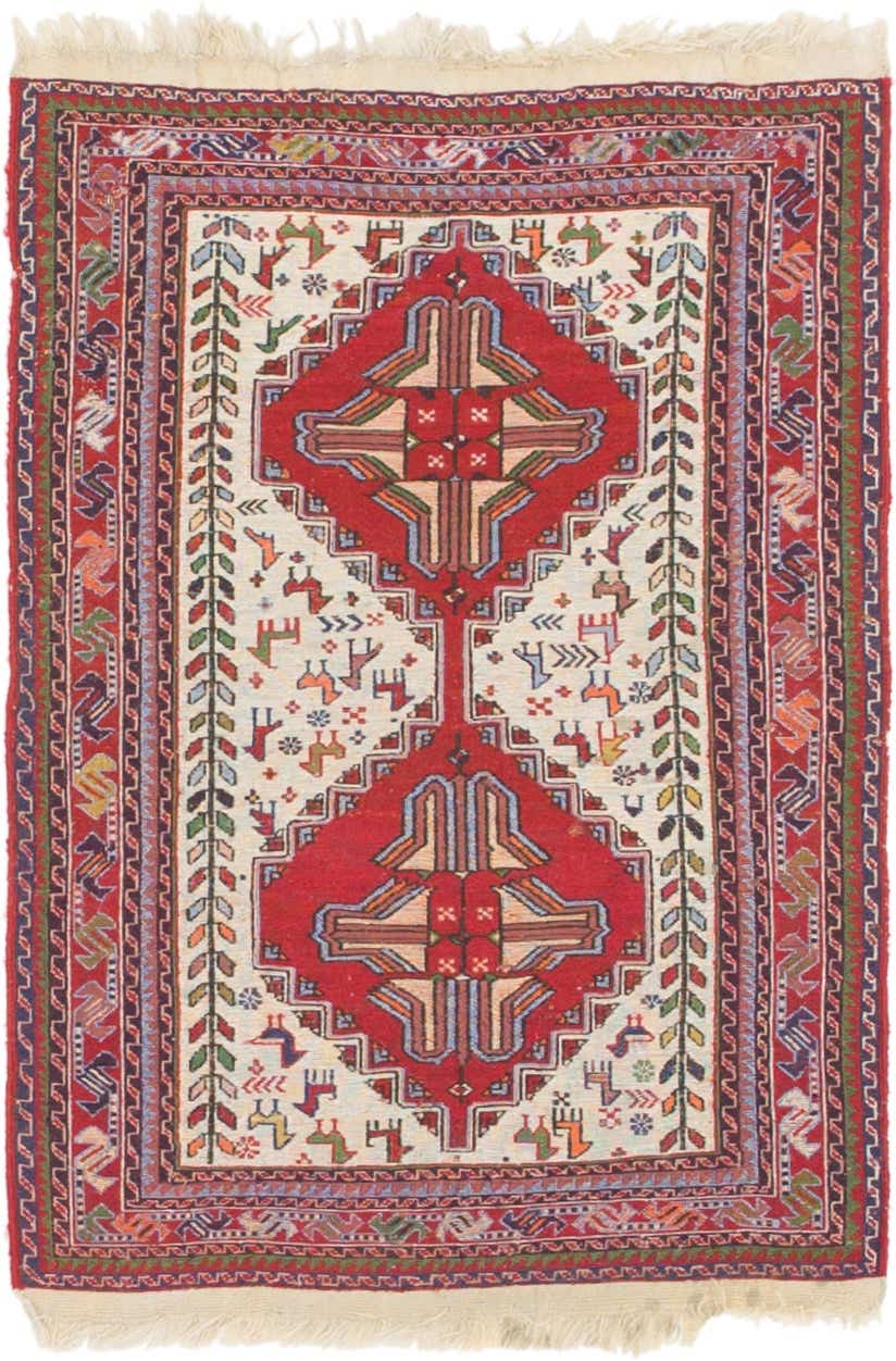2' 4 x 3' 5 Hand Woven Sirjan Wool Rug