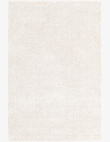 Ivory Solid Frieze Rug
