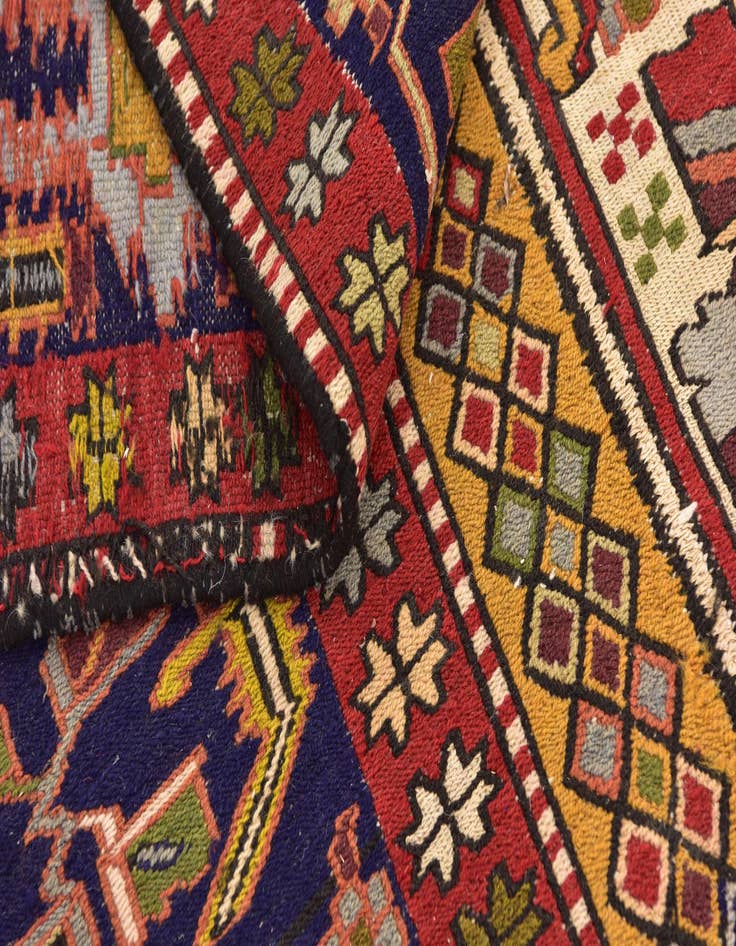 Detail image of 9' x 12' 8  Hand Knotted Sumak Oriental Wool Rug