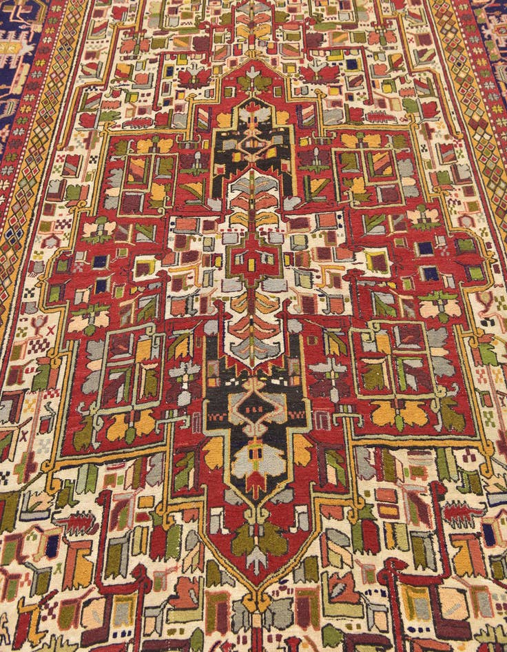 Detail image of 9' x 12' 8  Hand Knotted Sumak Oriental Wool Rug