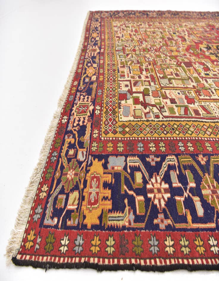 Detail image of 9' x 12' 8  Hand Knotted Sumak Oriental Wool Rug