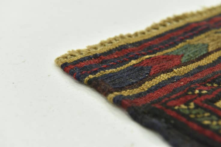 Detail image of 2' 8 x 4' 3 Hand Knotted Sumak Wool Rug