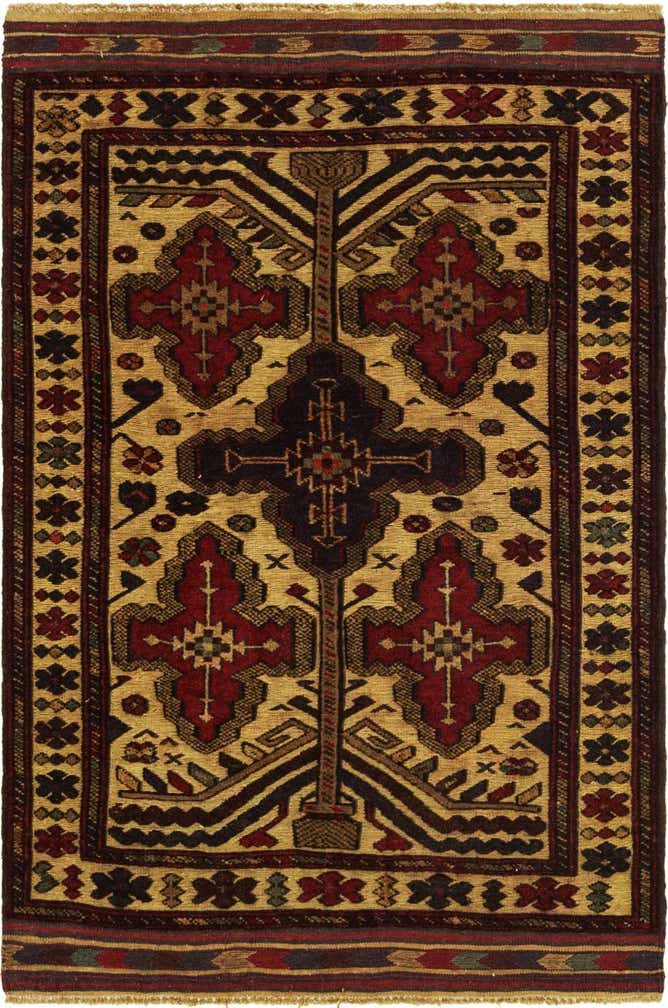 2' 8 x 4' 3 Hand Knotted Sumak Wool Rug