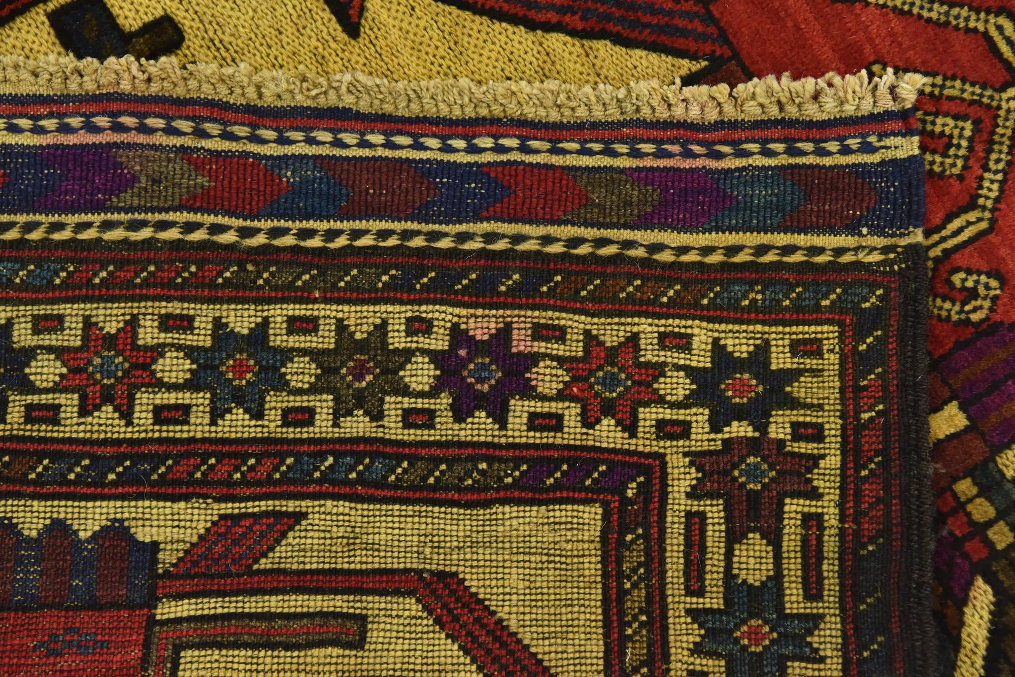 2' 10 x 4' 6 Hand Knotted Sumak Wool Rug