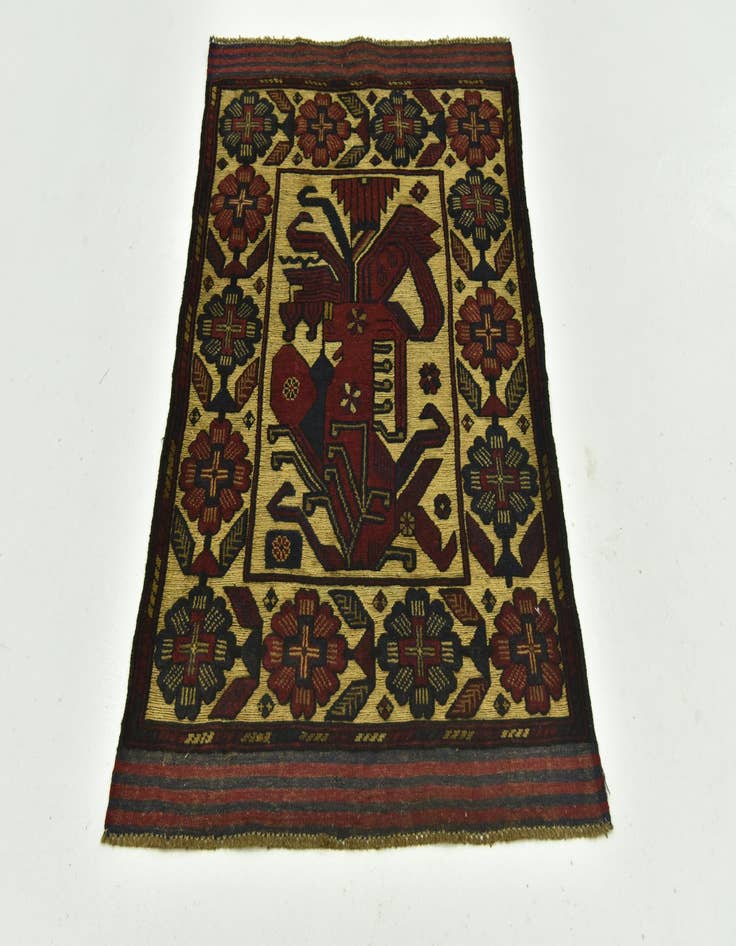 Detail image of 3' x 4' 5 Hand Knotted Sumak Wool Rug