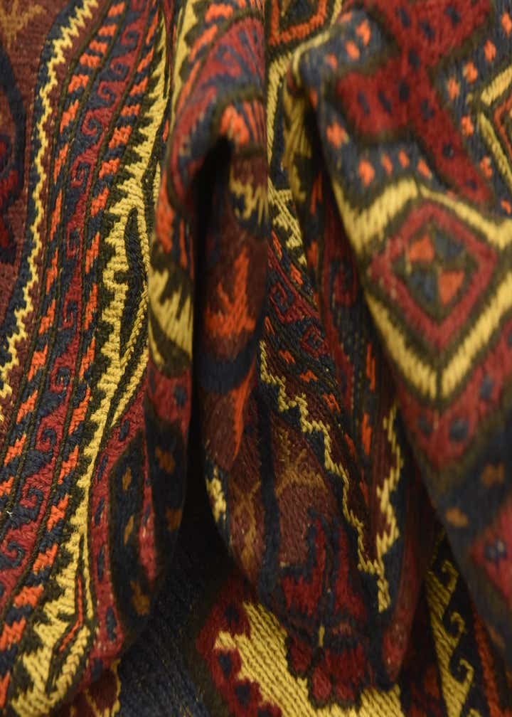 6' 4 x 8' 10 Hand Knotted Sumak Wool Rug