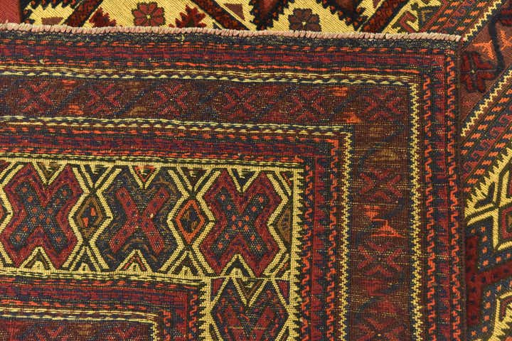 6' 4 x 8' 10 Hand Knotted Sumak Wool Rug