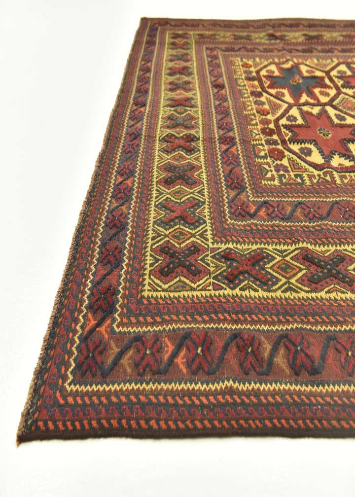 6' 4 x 8' 10 Hand Knotted Sumak Wool Rug