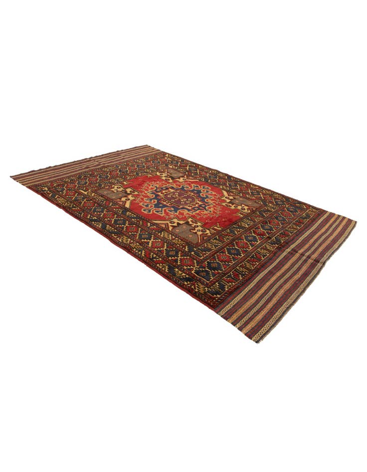 Detail image of 6' 2 x 9' 9  Hand Knotted Sumak Wool Rug