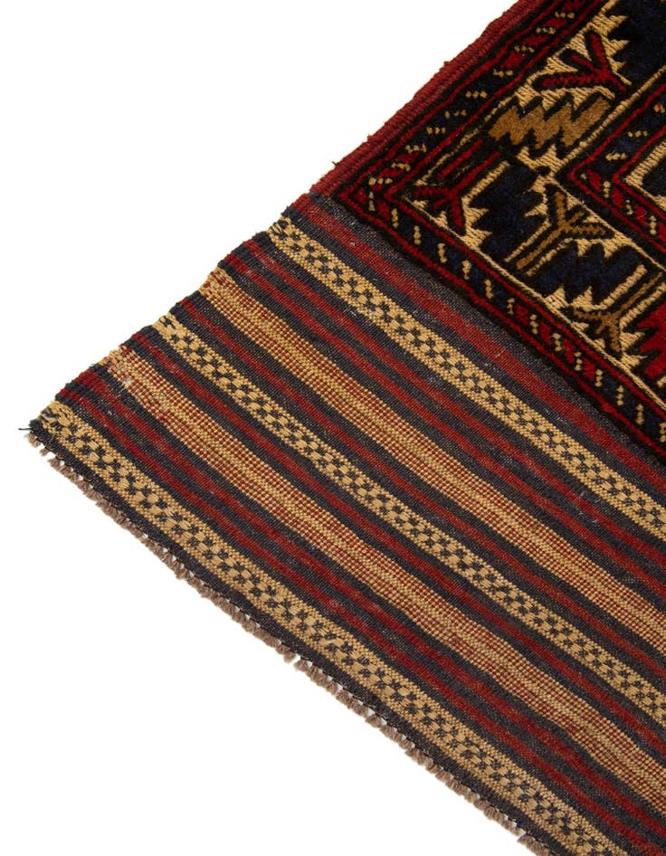 Detail image of 6' 2 x 9' 9  Hand Knotted Sumak Wool Rug