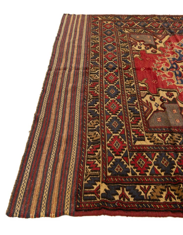 Detail image of 6' 2 x 9' 9  Hand Knotted Sumak Wool Rug
