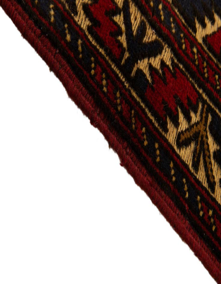 Detail image of 6' 2 x 9' 9  Hand Knotted Sumak Wool Rug