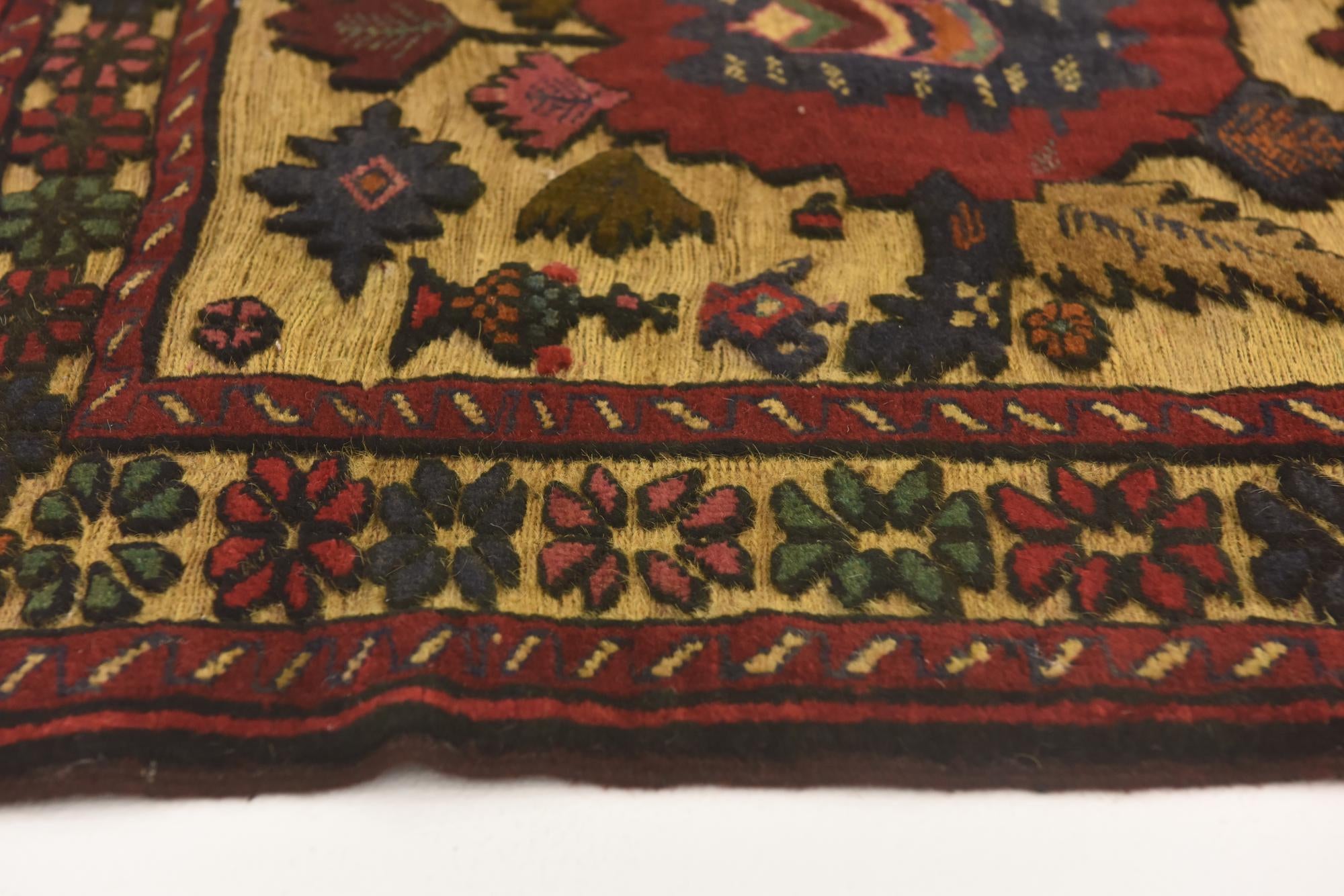 2' 10 x 4' 6 Hand Knotted Sumak Wool Rug