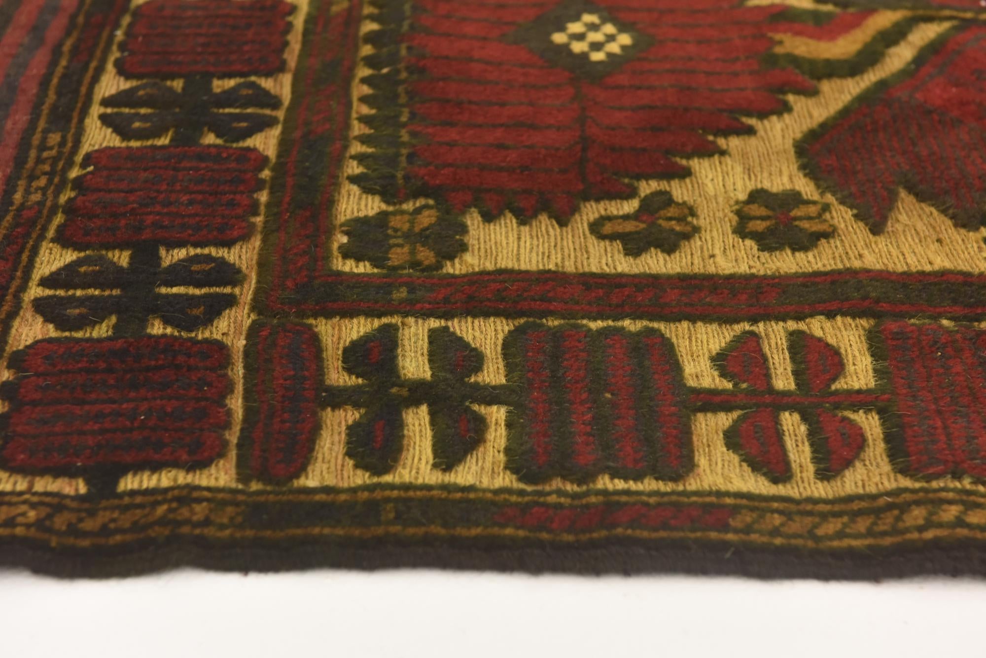 3' x 4' 10 Hand Knotted Sumak Wool Rug