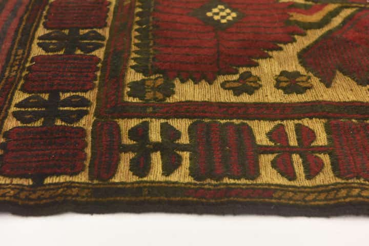 3' x 4' 10 Hand Knotted Sumak Wool Rug