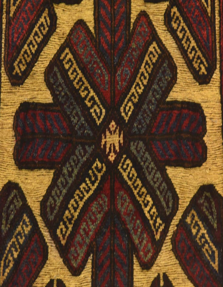 Detail image of 2' 9 x 4' 5  Hand Knotted Sumak Wool Rug