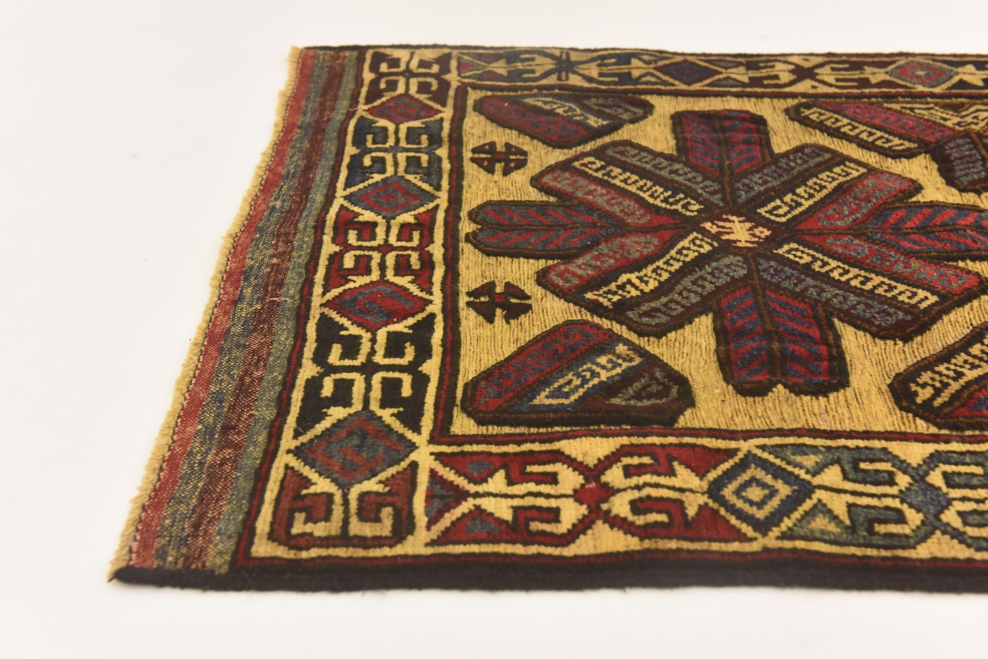 2' 9 x 4' 5 Hand Knotted Sumak Wool Rug