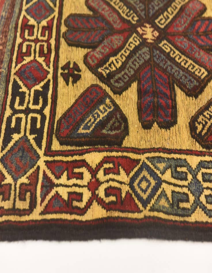 Detail image of 2' 9 x 4' 5  Hand Knotted Sumak Wool Rug