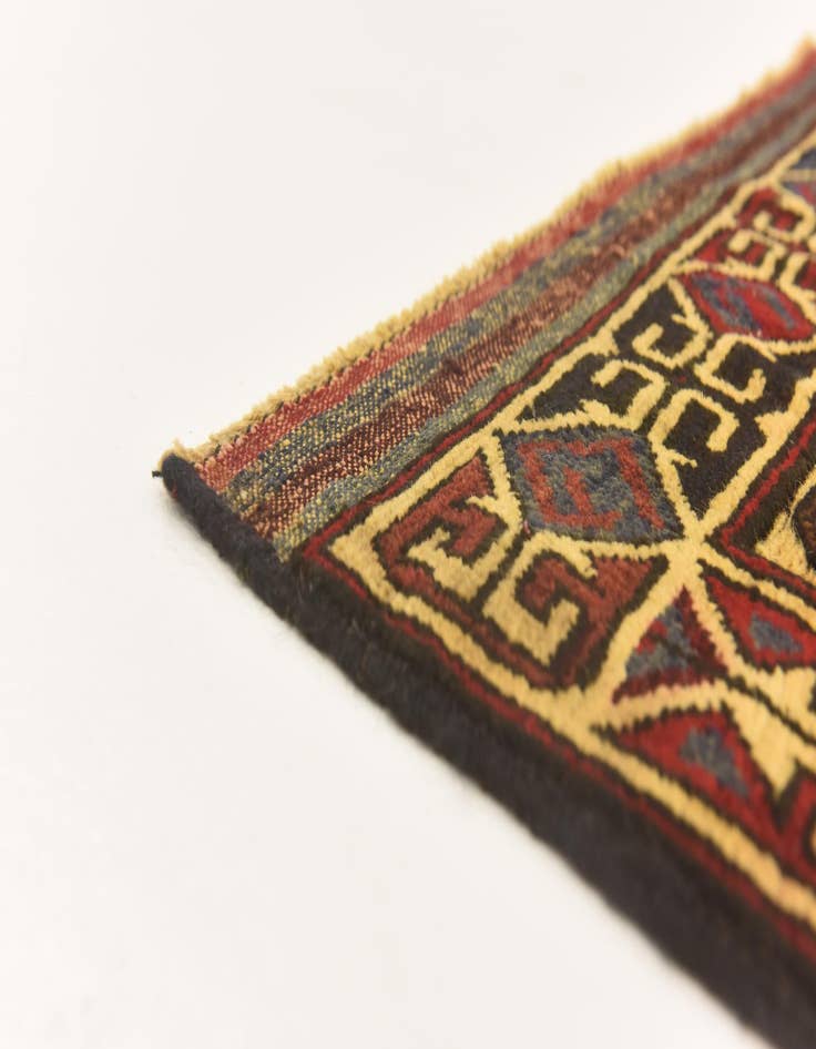 Detail image of 2' 9 x 4' 5  Hand Knotted Sumak Wool Rug