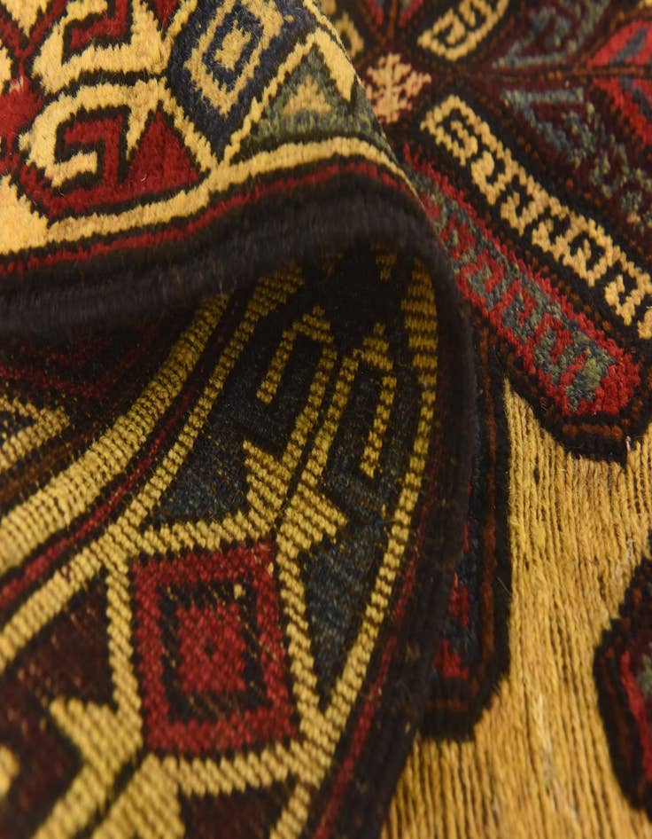 Detail image of 2' 9 x 4' 5  Hand Knotted Sumak Wool Rug