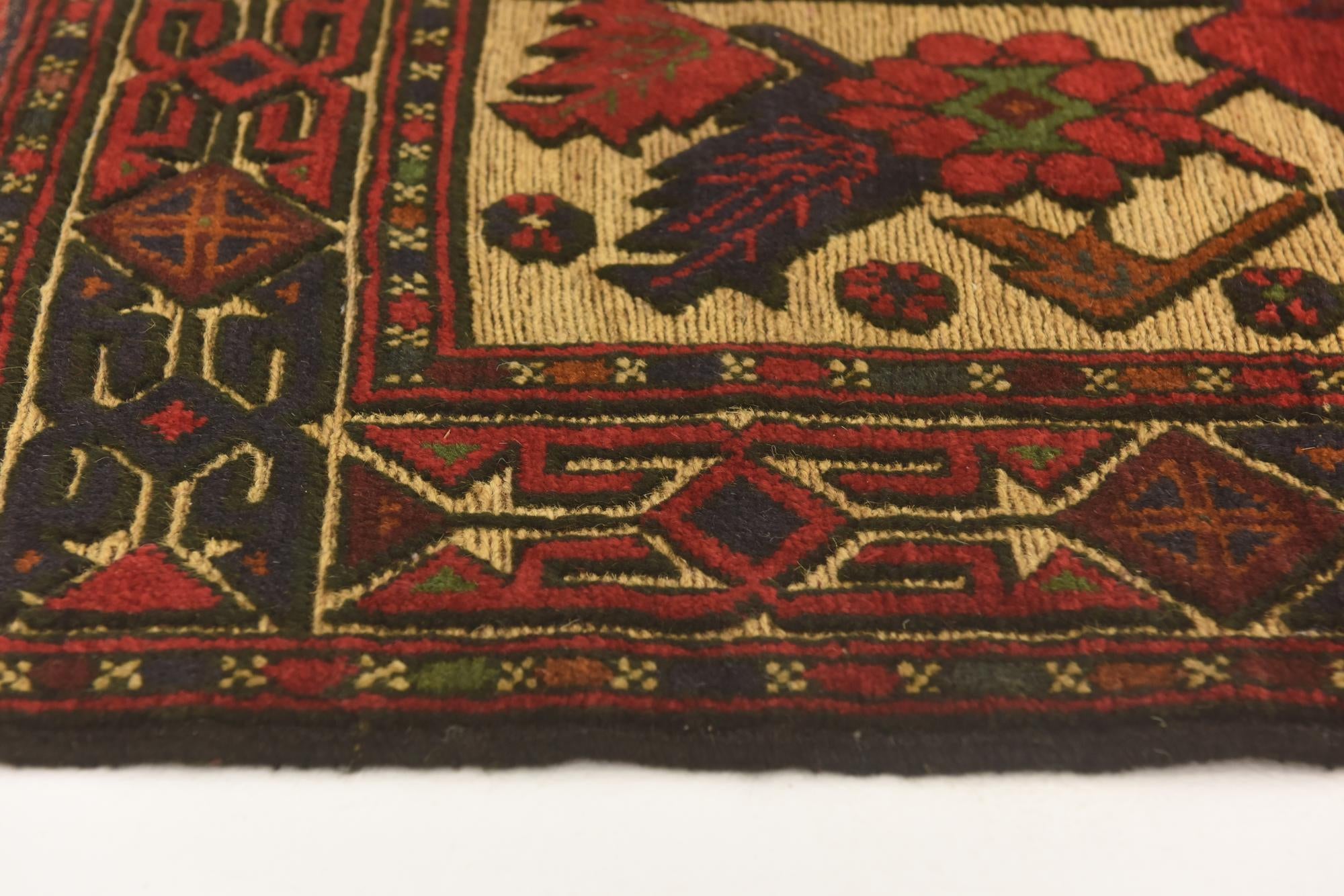 2' 10 x 4' 9 Hand Knotted Sumak Wool Rug