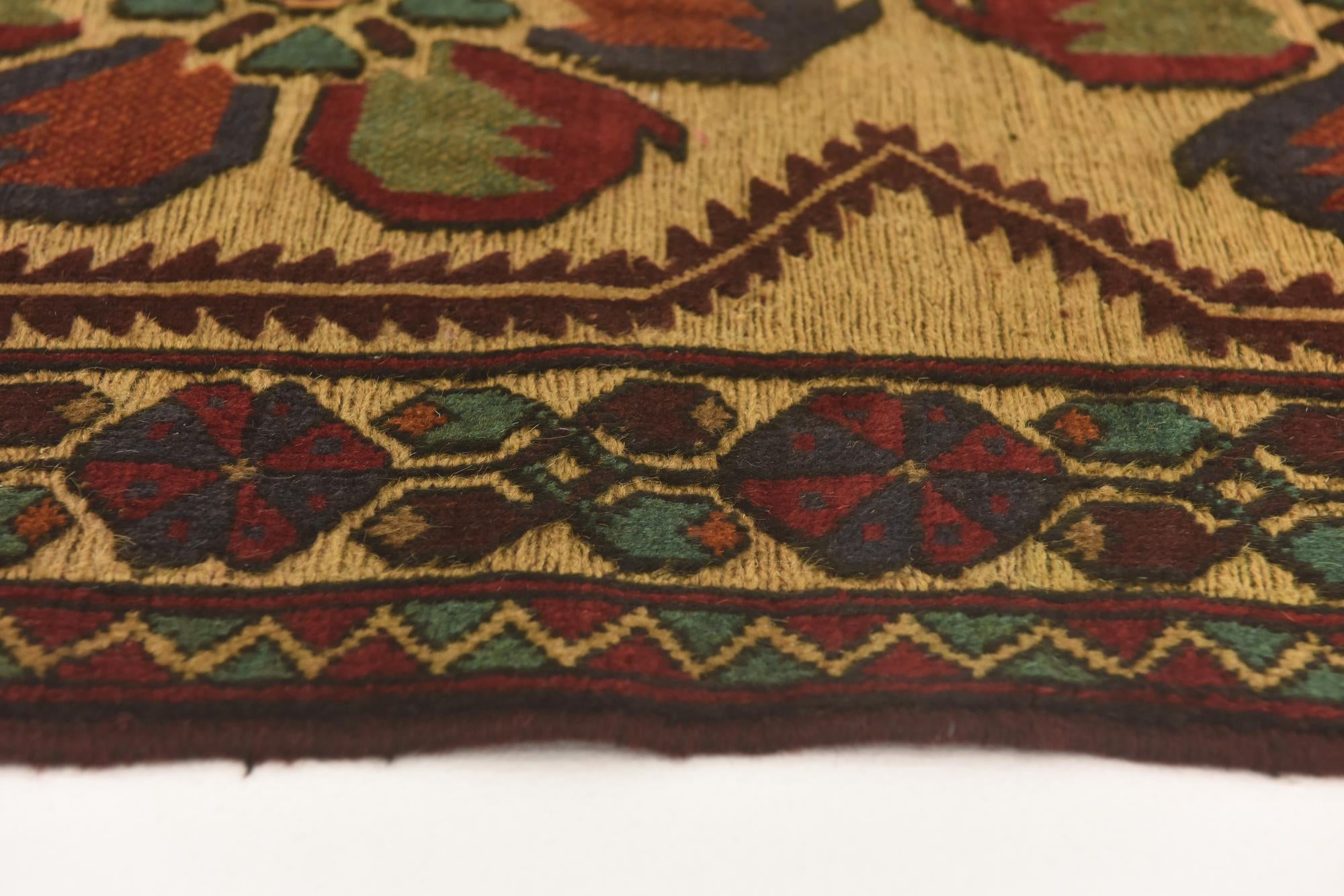 3' x 4' 10 Hand Knotted Sumak Wool Rug
