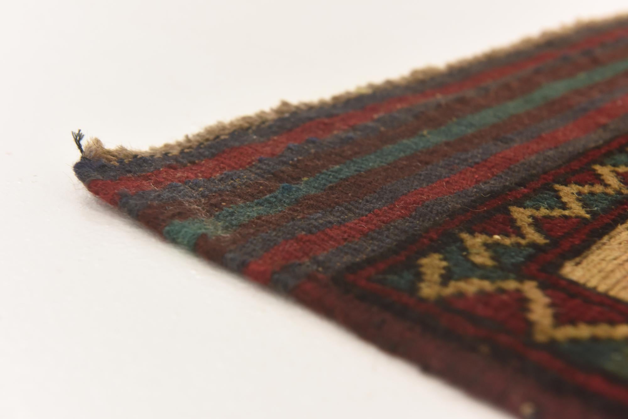 3' x 4' 10 Hand Knotted Sumak Wool Rug