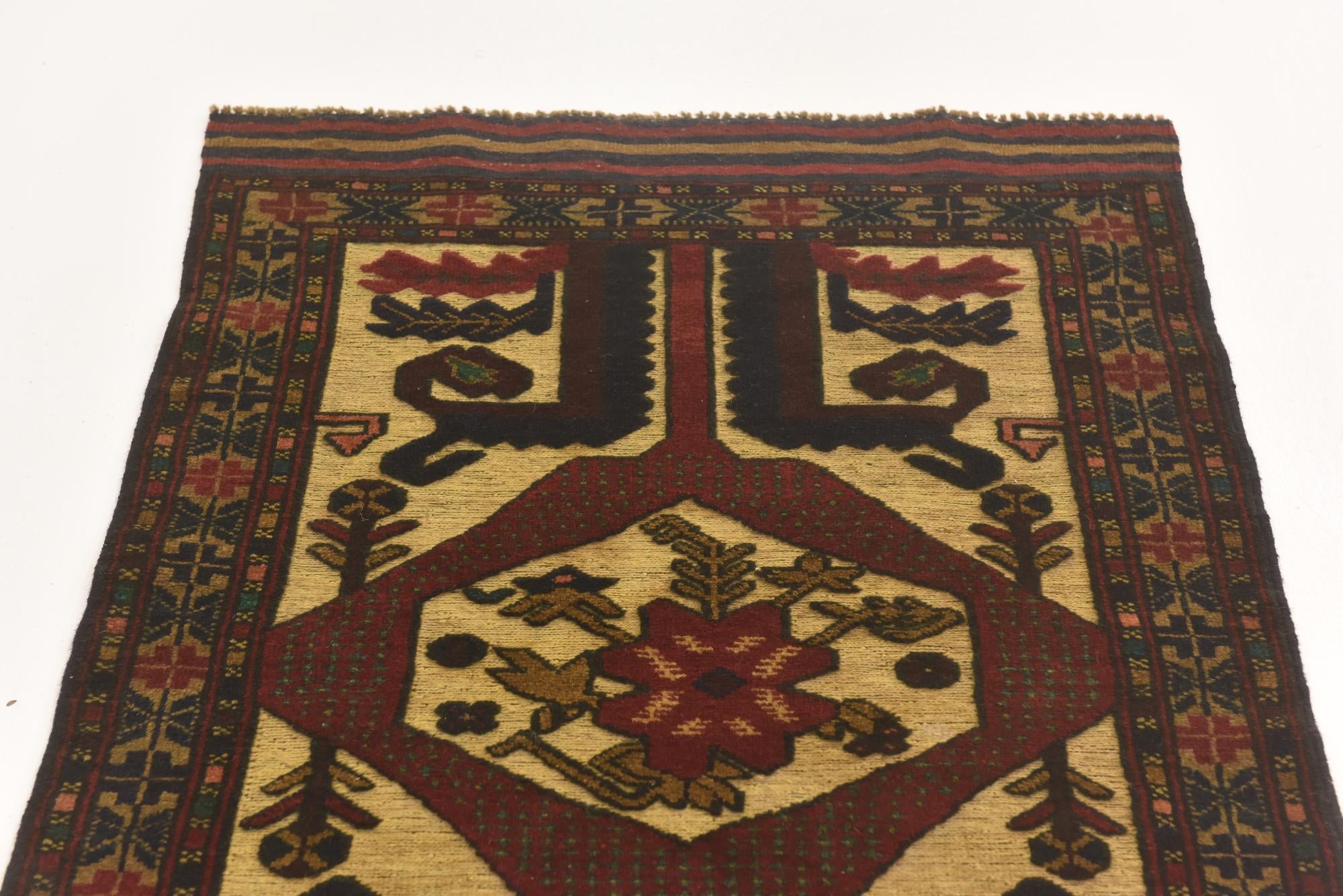3' x 4' 7 Hand Knotted Sumak Wool Rug