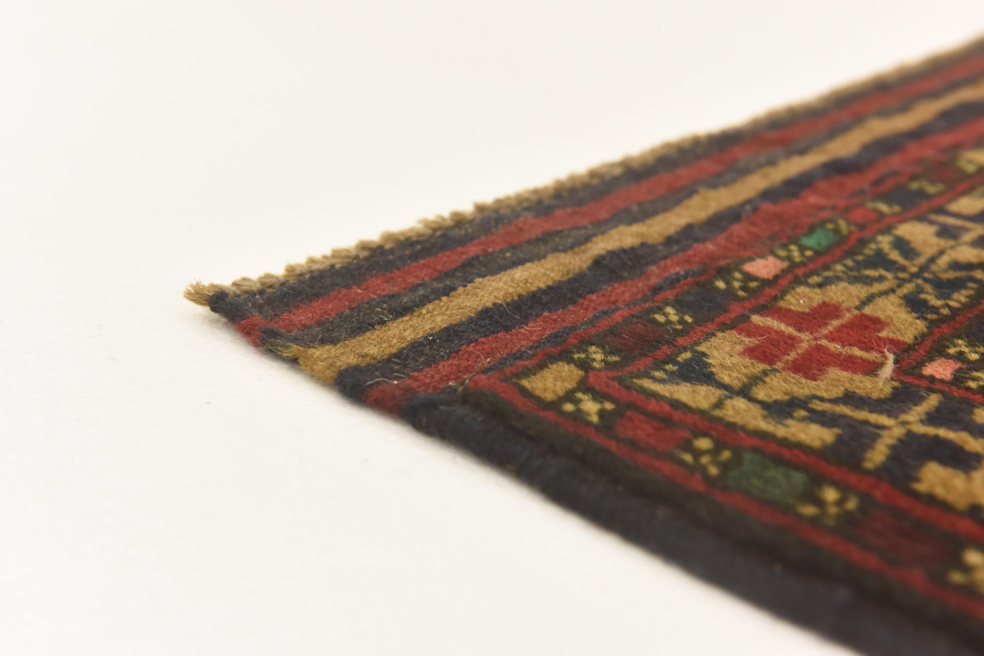 3' x 4' 7 Hand Knotted Sumak Wool Rug