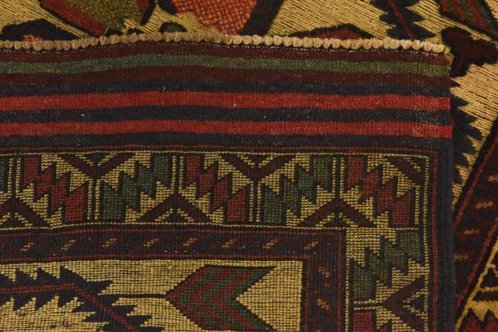 3' x 4' 5 Hand Knotted Sumak Wool Rug