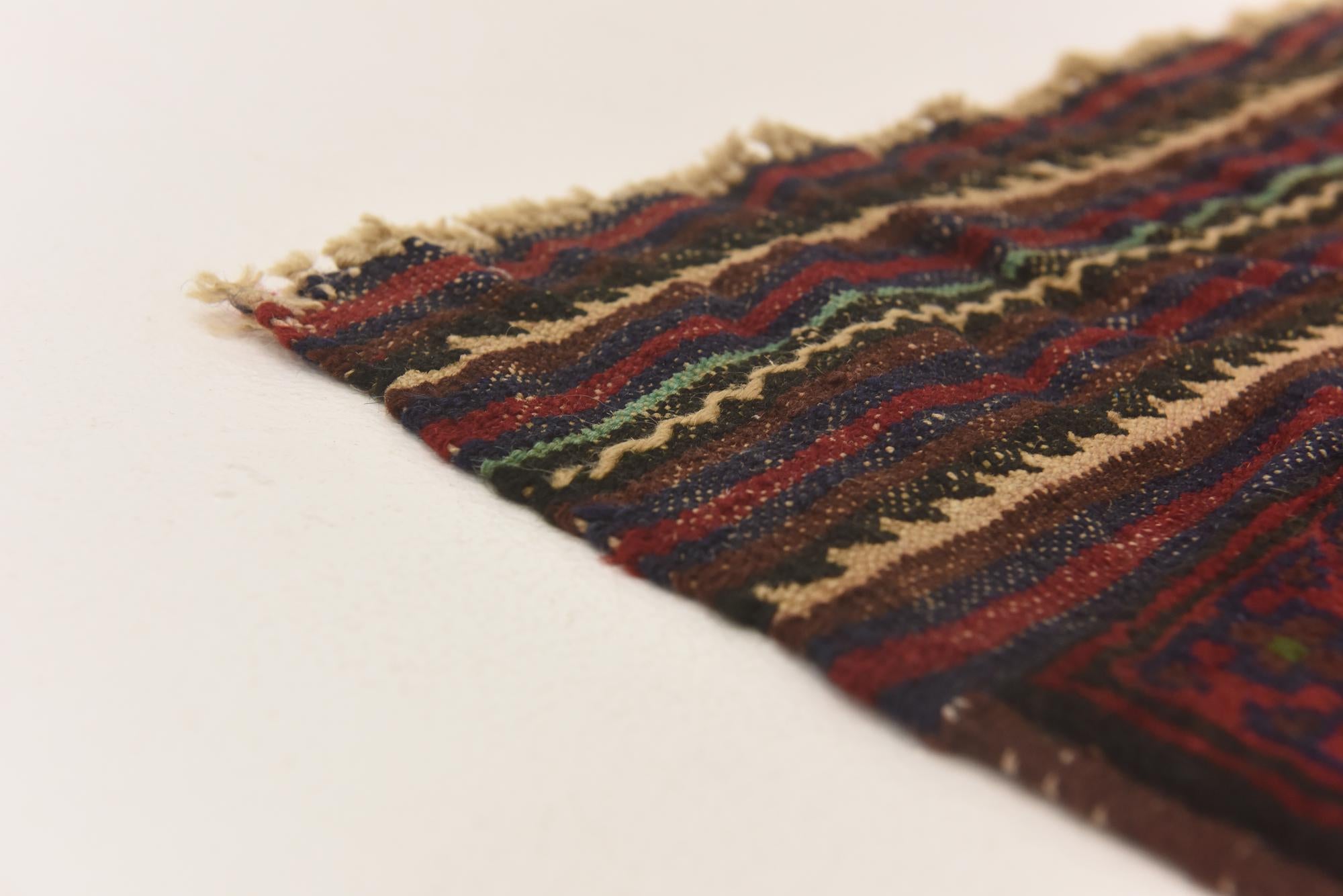 3' 10 x 6' 8 Hand Knotted Sumak Wool Rug