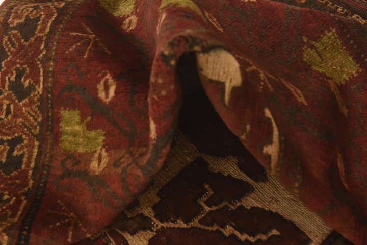 4' x 5' 9 Hand Knotted Sumak Wool Rug