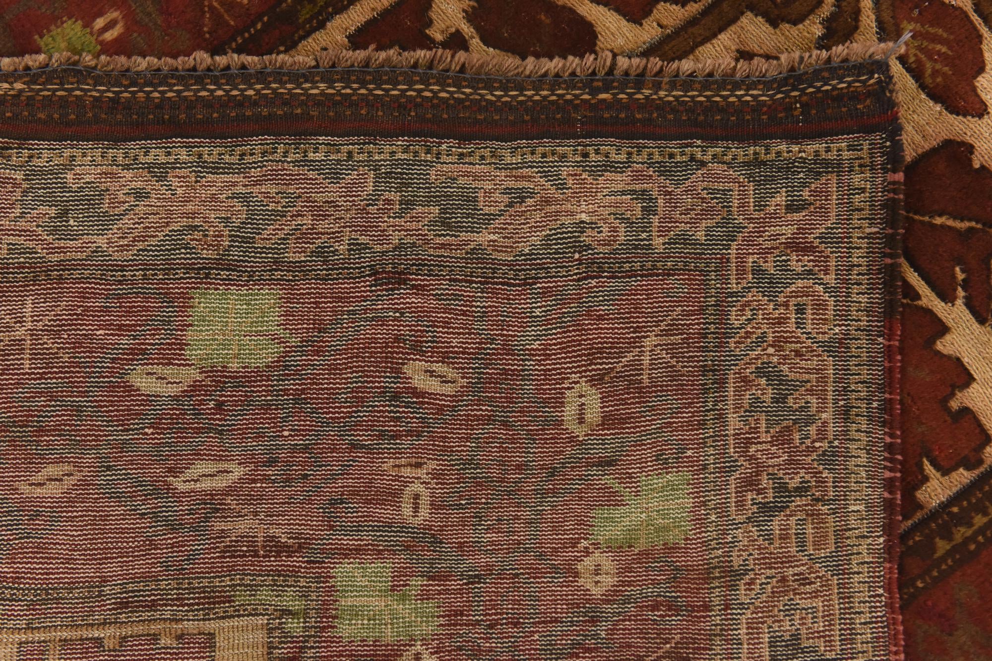 4' x 5' 9 Hand Knotted Sumak Wool Rug