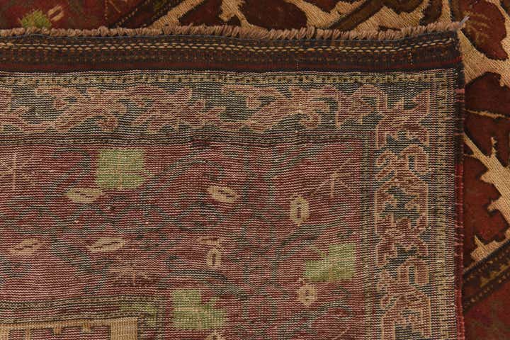 4' x 5' 9 Hand Knotted Sumak Wool Rug