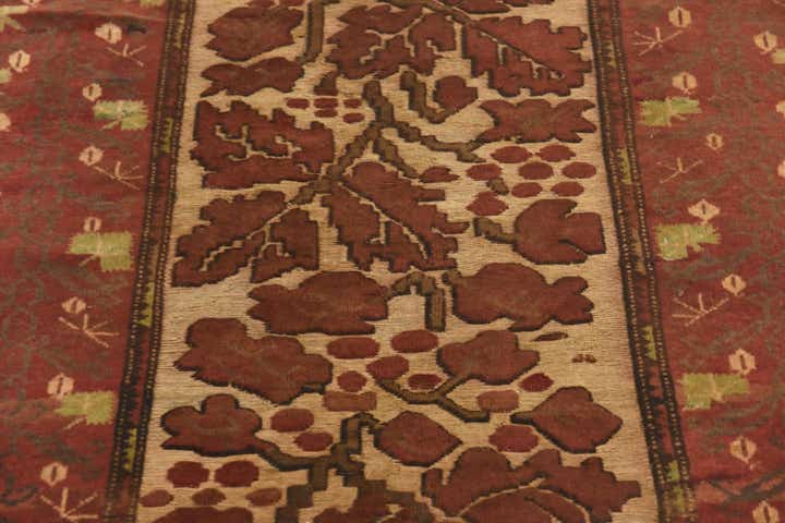 4' x 5' 9 Hand Knotted Sumak Wool Rug