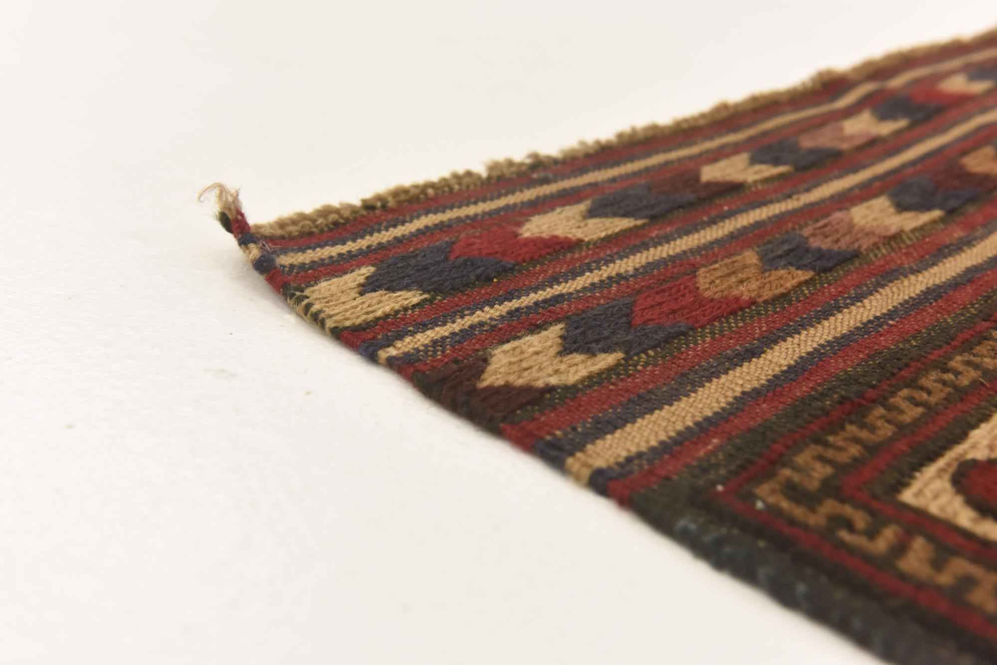 3' 9 x 6' 3 Hand Knotted Sumak Wool Rug