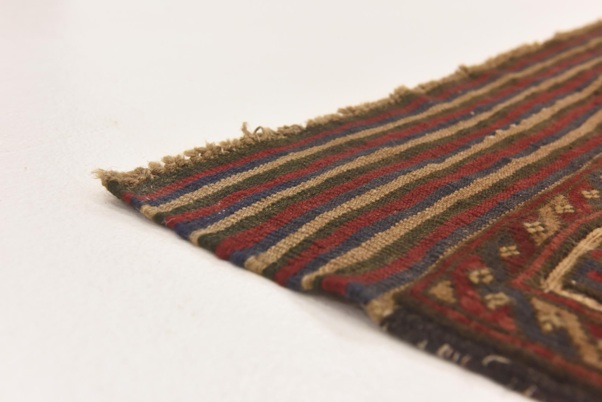 4' 1 x 6' 3 Hand Knotted Sumak Wool Rug