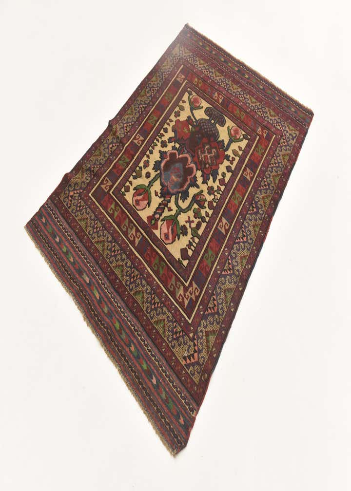 4' 2 x 6' Hand Knotted Sumak Wool Rug