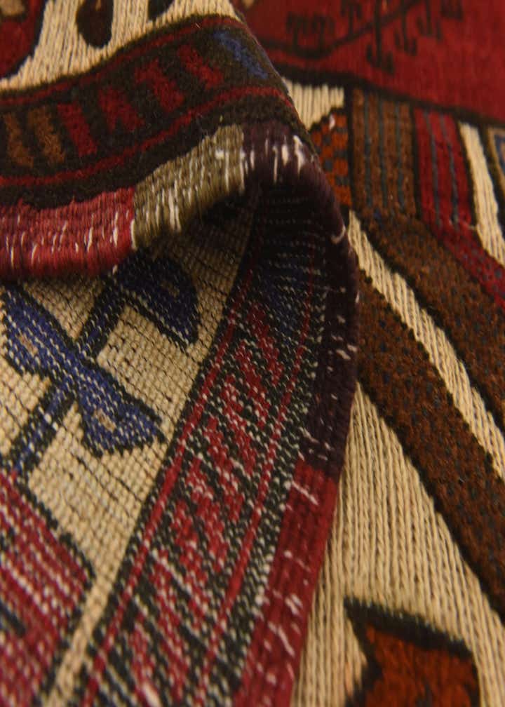 3' 10 x 6' 8 Hand Knotted Sumak Wool Rug